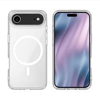2025 Transparent Acrylic Case for iPhone 17 Air 17 Pro Max Magnetic for Magsafe Wireless Charging Clear PC Cover for iPhone 17pro for iPhone 17