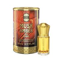 Ajmal MUSK AMBER Attar | Medžio ir prieskonių kvapas | Be alkoholio | Ilgai išliekantis attaras vyrams - 5 ML