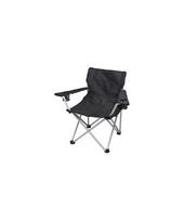 Sulankstoma kėdė BasicNature Travel Comfort, juoda