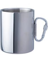 Sulankstomas nerūdijančio plieno puodelis BasicNature Space Safer Thermo, 0.34L