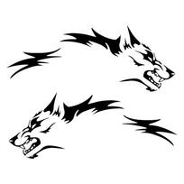Automobilių priedai Lipdukas Coyote Wolf Durų šoninis pikapas