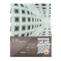 Satino patalynės kompl. ELDORADO HOME, 200x220, 2 x 50x70 cm, 2-jų dizainų, 100% medvilnės