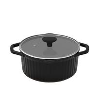 Puodas su dangčiu UNIWELL GREY, 20 cm