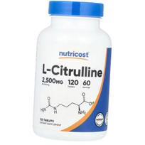 Citrulino tabletės, L-Citrulinas 2500 Tablečių, Nutricost 120 tab (27647024) 120tab