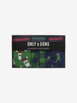 ONLY&SONS Vyriškos kalėdinės trumpikės, 3vnt., XMAS