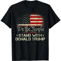 Prezidentas Donaldas Trumpas Laisvalaikio Trump Šaudymo Stiliaus O-kaklo Spausdinta Laisva Liemenė Marškinėliai Hip Hop Gatvės Marškinėliai S