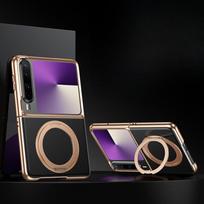 Huawei Purax Phone Case Folding Gilded PX Rotating Stand Magnetic X Electroplated Anti-drop Leather Case Huawei Pura X