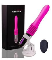 Teleskopinis vibratorius su nuotolinio valdymo pultu, 18 cm, rožinis