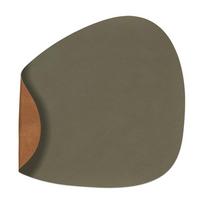 Iš eko odos padėkliukas 37x44 cm Curve L Double Nupo – LIND DNA