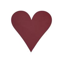 Iš eko odos padėkliukas 30x30 cm Heart Nupo – LIND DNA