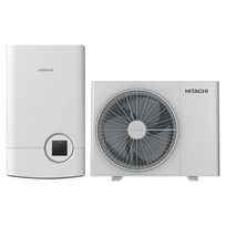 Oras–vanduo šilumos siurblys Hitachi airH2O 400 Split komplektas R32, 12 kW, 400 V (HZKF12KIO-Q / HZKF12KSO-Q)