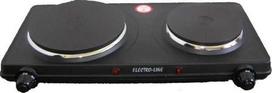 Laisvai pastatoma kaitlentė Electro-Line ELECTRO-LINE STOVE 102B juoda, 2 degikliai.