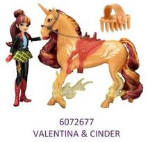 Spin Master Vienaragio akademijos rinkinys Academy Vienaragio akademijos figūrėlės Valentina ir Cinder mergaitė bei vienaragis + aksesuarai