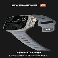 „Evelatus Evelatus“ laikrodis 42 / 44 / 45 sportinis silikoninis dirželis šviesiai melsvai pilkas