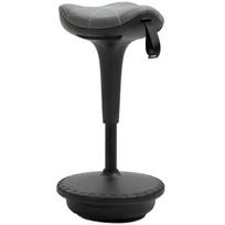 Vinsetto biuro kėdė su pasukimo funkcija, ergonomiška, reguliuojamo aukščio 65,5-83,5 cm, 120° pakreipiama, pilkos spalvos