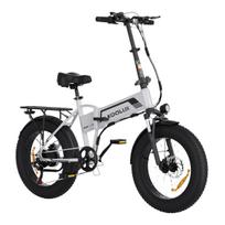 BK10S Sulankstomas elektrinis dviratis 20 colių riebios padangos, 48V13Ah baterija 20Inch sidabras