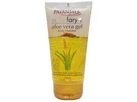 Face Care Aloe Vera Facial Gel with Saffron and Sandalwood Patanjali Saundarya Aloe Vera Kesar Chandan Gel