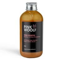 Rožiniai Woolf Henna šampūnas | Maitina & Stiprina plaukus, Skatina sveiką galvos odą, Be pridėtinio mineralinio aliejaus, sulfatų & parabenų | 200ml