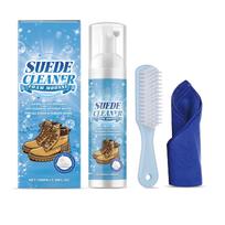 Advanced Foam Suedes Shoe Cleaner Restorer Kits Restores Leather Trainer Jackets Includes Brush and Microfiber Cloth