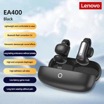 Lenovo EA400 Mini belaidės Bluetooth ausinės su klipu, HIFI garso kokybė, 24 valandų baterijos veikimo laikas, labiau tinka lauko veiklai juoda