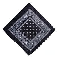 Hip Hop Kaubojiškas Paislio rašto skara Didelė bandana galvai Kvadratinė skara Vyrams Moterims 55x55cm Juoda Raudona Balta juoda
