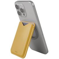 uniq Evo magnetic wallet phone stand yellow
