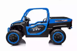 Vaikiškas elektromobilis Farmer Truck UTV Racing  mėlynas