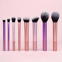 8 vnt Makiažo šepetėlių rinkinys Minkšti sintetiniai plaukų makiažo šepetėliai Foundation Blush akių šešėliai kosmetinės makiažo priemonės