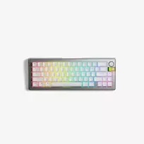 Glorious GMMK 3 Pro HE Wireless 65% Custom Gaming Keyboard - Pre-Built, ANSI (US), Fox HE Switches, silver