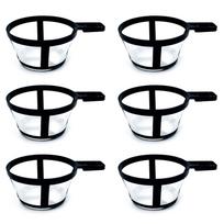 Pack of 6 Durable Nylon Coffee Filters Reusable and Eco Friendly Strainer Designed for Pure and Smooth Coffee Taste