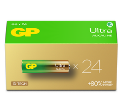 GP - 15A LR06 AA Powercase (24-Pack) - High-Performance Alkaline Batteries
