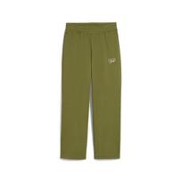 Laisvalaikio kelnės moterims PUMA ELEVATED Graphic Wide Leg Pants TR Olive - 68950122, žalios, XXL