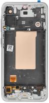 Zila LCD ekranas, skirtas SAMSUNG A56 5G HARD OLED, su rėmeliu