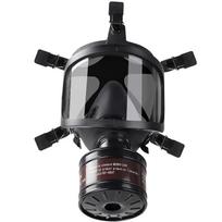 Full Face Respirator Mask with Filters 40mm Canister with Activated Carbon Filter Black