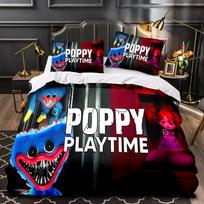 Poppy Playtime Skaitmeninė Spauda 3D Trijų Matmenų Trijų Dalių Rinkinys Krevetės Odos Antklodės Užvalkalas Pagalvės Užvalkalas 90 * 200 two-piece set
