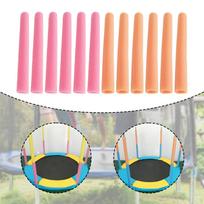 12 batuto stulpo putų uždangalų, apsauga, paminkštinimas, priedai. Pink Orange