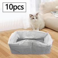 10 Pieces Cat Poop Bags Litter Box Liners for Stainless Steel Sifting 37x26x13cm