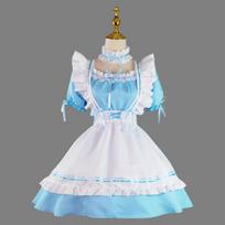 Miela Lolitos tarnaitės suknelė mergaitėms moterims Cosplay kostiumai Širdelės iškirptė Tarnaitės apranga Lolita Miela tarnaitės apranga Cosplay M dangaus mėlyna spalva