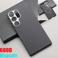 Magnetinis anglies pluošto telefono dėklas, skirtas Samsung Galaxy S25 Ultra 600D aramidžio pluošto magnetinis smūgiams atsparus apsauginis dėklas S25 Ultra Magsafe dėklas for Galaxy S25 Ultra