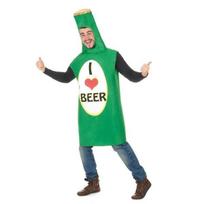 I Love Beer kostiumas, humoristinis alaus butelio kostiumas