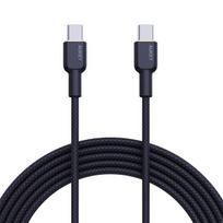 AUKEY CB-NCC2 USB-C Type-C maitinimo šaltinis PD 60W 3A 1.8m nailono juodas
