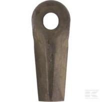Žoliapjovės peilis LH/RH 129x50x4mm ovalios angos 20,5x18,5mm Tinka Kuhn/John Deere 25 pak. 56450000