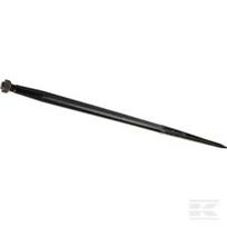Krautuvo noragas, tiesus, dviguba T sekcija 42x1400 mm, smailus antgalis su M28x1,5 mm veržle, juodas, Battista Porteri FT19