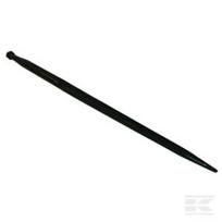 Krautuvo noragas, tiesus, dviguba T sekcija 36x900 mm, smailus antgalis su M22x1,5 mm veržle, juodas, Battista Porteri FT2103