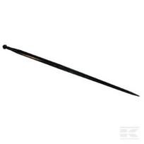 Krautuvo noragas, tiesus, dviguba T sekcija 36x1100mm, smailus antgalis su M22x1.5mm veržle, juodas, Battista Porteri RT1