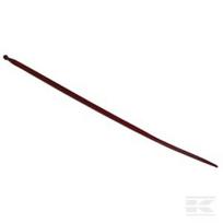Krautuvo dantis, tiesus, kvadratinio profilio 36x1400mm, suplokštintas galas, su M20x1,5 veržle, raudonas, Kverneland KK221158