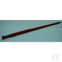 Krautuvo dantis, tiesus, kvadratinio profilio 45x1100mm, suplokštintas galas, su M30x2 veržle, raudonas, Kverneland KK241165
