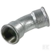 Alkūnė 45° galv. 2xF 3/4" FG4134