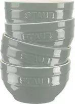 STAUB SERVING Set of 4 bowls 14 cm, eucalyptus