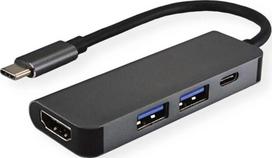 Šakotuvas Value Vertė USB-C stotis / replikatorius (12.99.1042)